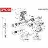 Ryobi CDA18021B Spare Parts List Type: 5133000062